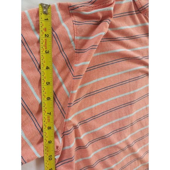 ORVIS Men's Short Sleeve Button Up Polo Size X-LARGE Checked‎ Orange - Picture 8 of 10